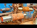 How experts made 4ton roller for milling machine  machining with the big lathe hot rolling mill