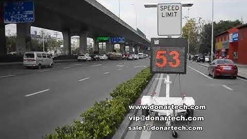 Radar speed sign trailer