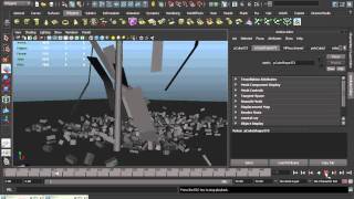 Maya Physx integration house explosion