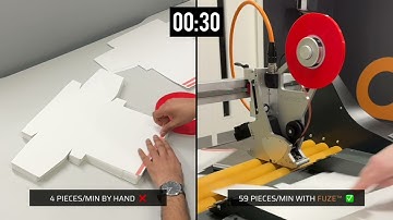Hand Taping vs. FUZE Tape Machine – 1-Minute Speed Test! 🚀 14x Faster!