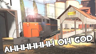 TF2 - 2Fort But There's A Train Destroying Everyone