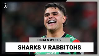 NRL Cronulla-Sutherland Sharks v South Sydney Rabbitohs | Finals Week 2, 2022 | Full Match Replay