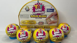 Unboxing Toy Mini Brands Gold Rush collection | Toy Mini Brands Gold Rush collectors case + balls