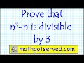 #20 prove induction n^3- n is divisible by 3  mathgotserved  mathematical precalculus discrete princ