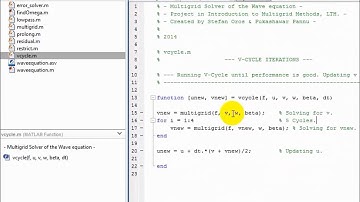 Multigrid Solver in MATLAB 2D wave equation.