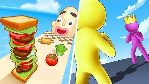 Giant Rush, Sandwich Runner Game, All Level Gameplay Max, Android ISO Mobile,Funny Moment,Funny Game