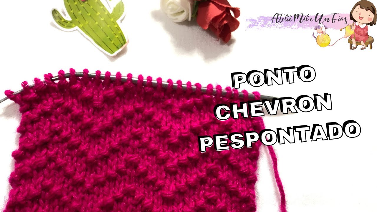 ✅ PONTO DE TRICÔ FÁCIL | PONTO CHEVRON PESPONTADO @AthelieMilFios