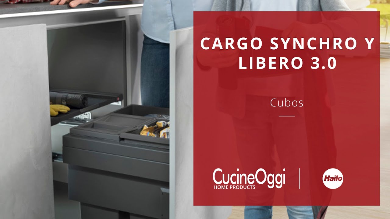HAILO Cargo Synchro - Cubos bajo fregadero y Libero 3.0