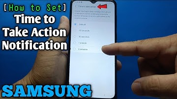 How to set time to take action notification on Samsung Galaxy A02