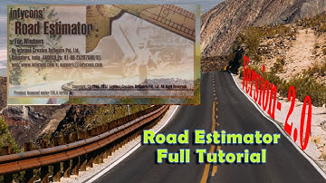 Road Estimator Tutorial | Version 2.0 |#roadestimator #crosssection #easytricks #design #tutorial
