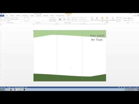 Flyer erstellen in Word 2010, 2013 [HD, Tutorial, German, Deutsch]