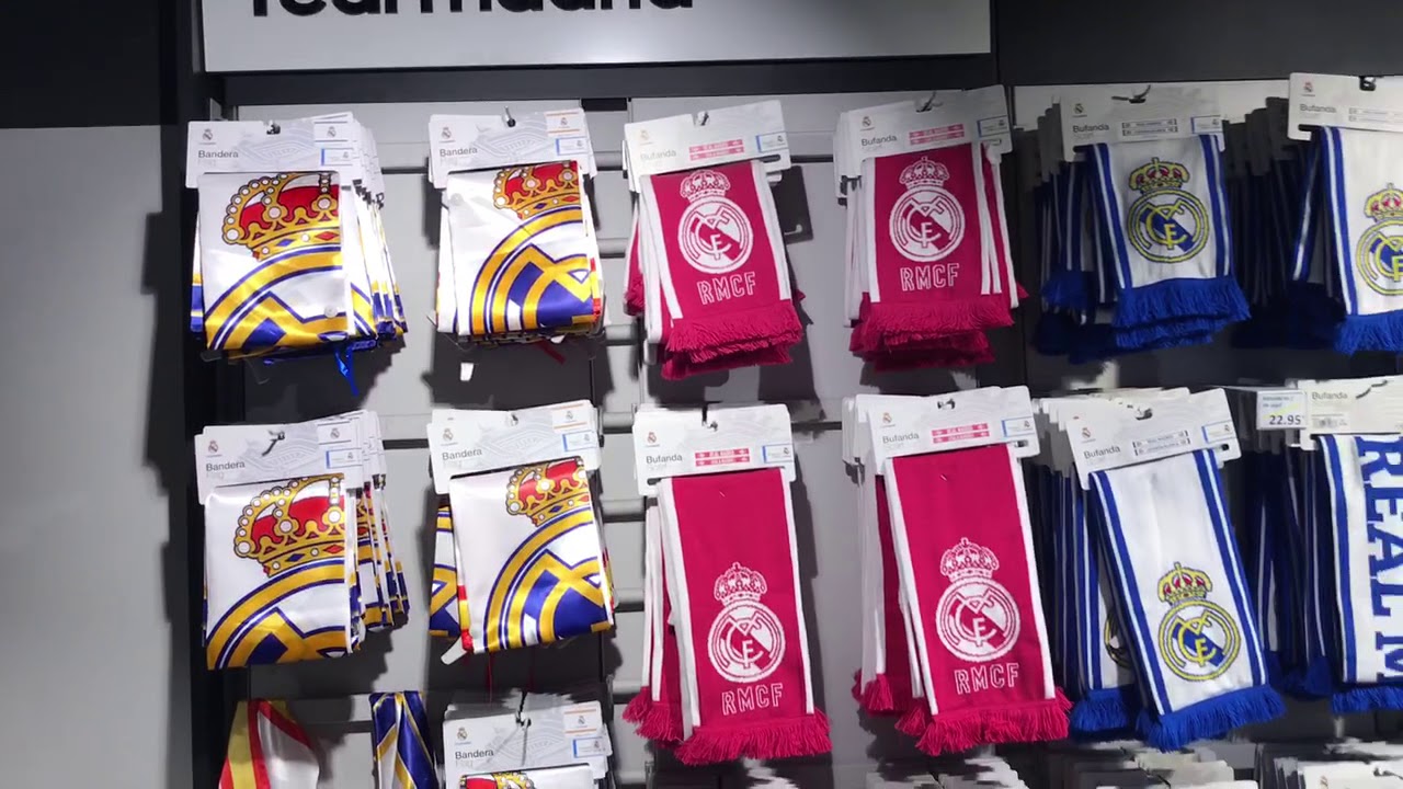 Real Madrid shop inside in Madrid Adidas Store