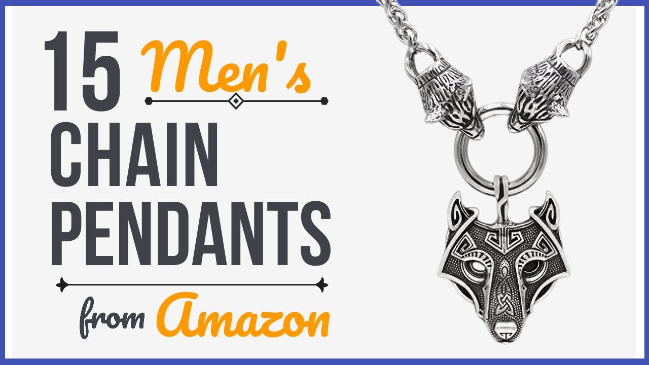 15 Mens Chain Pendants from Amazon Must Haves Jewelry Haul YouTube