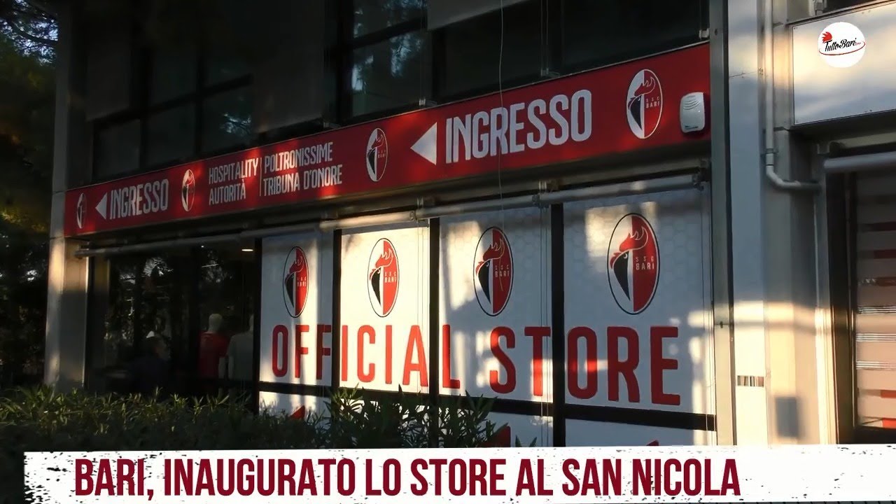 Inaugurazione Official Store Ssc Bari - YouTube