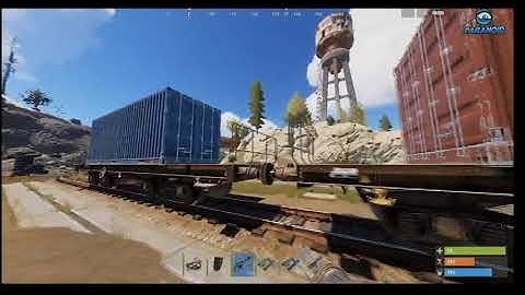Rust train yard guide (green+blue keycard puzzle) military crates and red card loot