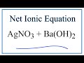 Net Ionic Equations and Spectator Ions