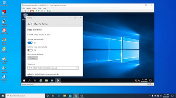 how to set time zone in windows server 2019