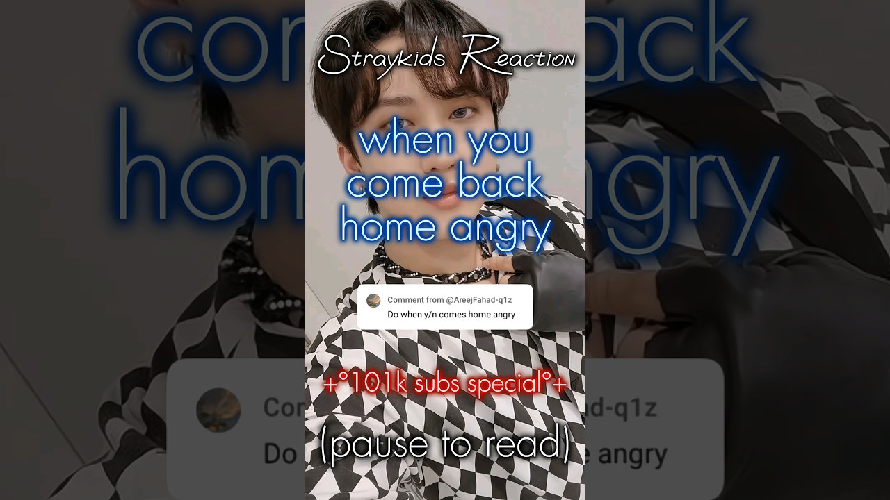 [Straykids Reaction] when you come back home angry 🌟101k subs special🌟