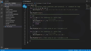 Golang Deep Dive P1 - L21 - Forms of FOR loop