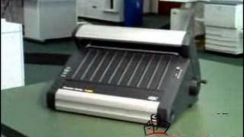 GBC TL2900 Electric Twin Loop Wire Closer Safety Video