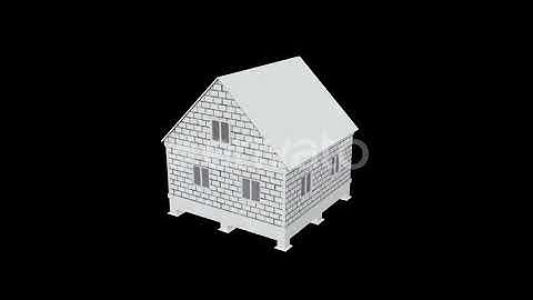 Aerated Concrete Construction House | Motion Graphics - Envato elements