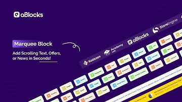 Create smooth, Animated Scrolling Content in WordPress – aBlocks Marquee Block Tutorial