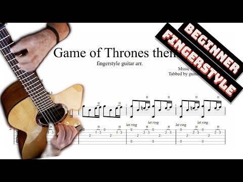 Game of Thrones theme TAB - fingerstyle guitar tab (PDF + Guitar Pro)