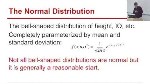 Lecture 10 - Statistical Distributions