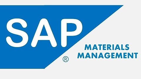 SAP MM Lessons - Standard Material types in SAP
