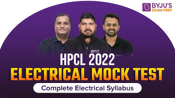 HPCL 2022 | HPCL Mock Test Electrical (EE) | HPCL Exam Preparation for Electrical (in Hindi)