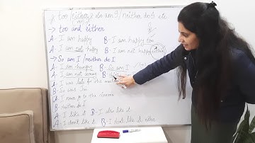 Too/Either  So am I / Neither do I