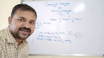 conditional operator in c|ternary operator in c