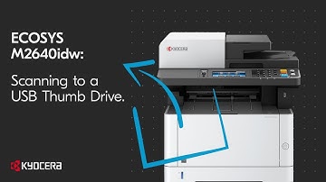 Kyocera M2640idw Scanning to a USB Thumb Drive