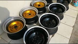 Review hasil custom velg kaleng R13.14.15..