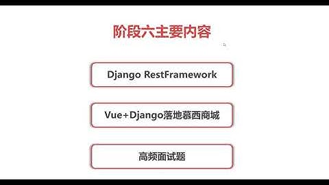 Python Web全栈工程师