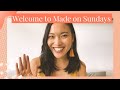 Welcome to the made on sundays channel  a relaxing studio space for creative entrepreneurs