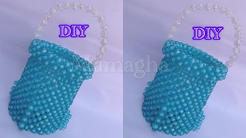 DIY: HOW TO MAKE A DESIGN BUCKET BEADED BAG / BEGINNERS FRIENDLY TUTORIAL.