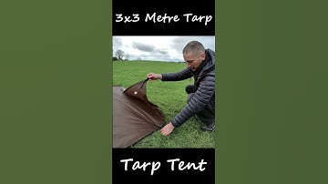 Tarp Tent 3x3 Metre Tarp Setup | Bushcraft & Camping