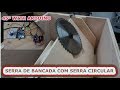 Serra de bancada invertida #01(parte_01) - inclinação 45º com arduino