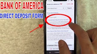 ✅ Bank Of America Direct Deposit Form 🔴