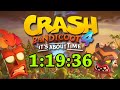 [FWR] Crash Bandicoot 4: It's About Time Any% Speedrun - 1:19:36