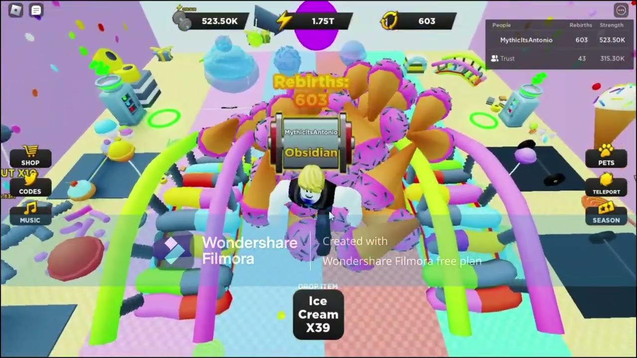 2M Strength 3 Pets Candy Area Only on Roblox Strongman Simulator YouTube