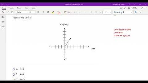 competency 002 Complex Number System pt 3