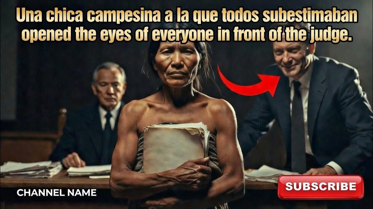 “Una chica campesina a la que todos subestimaban abrió los ojos de todos frente al juez.”