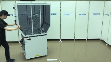Festo MPS ロボットステーション Mitsubishi RV-2FR 搬入