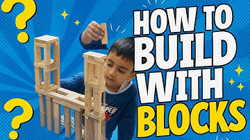 Jenga Tutorial #20: Building Blocks for Kids (wooden block video) How to make a tower? #howtobuild 