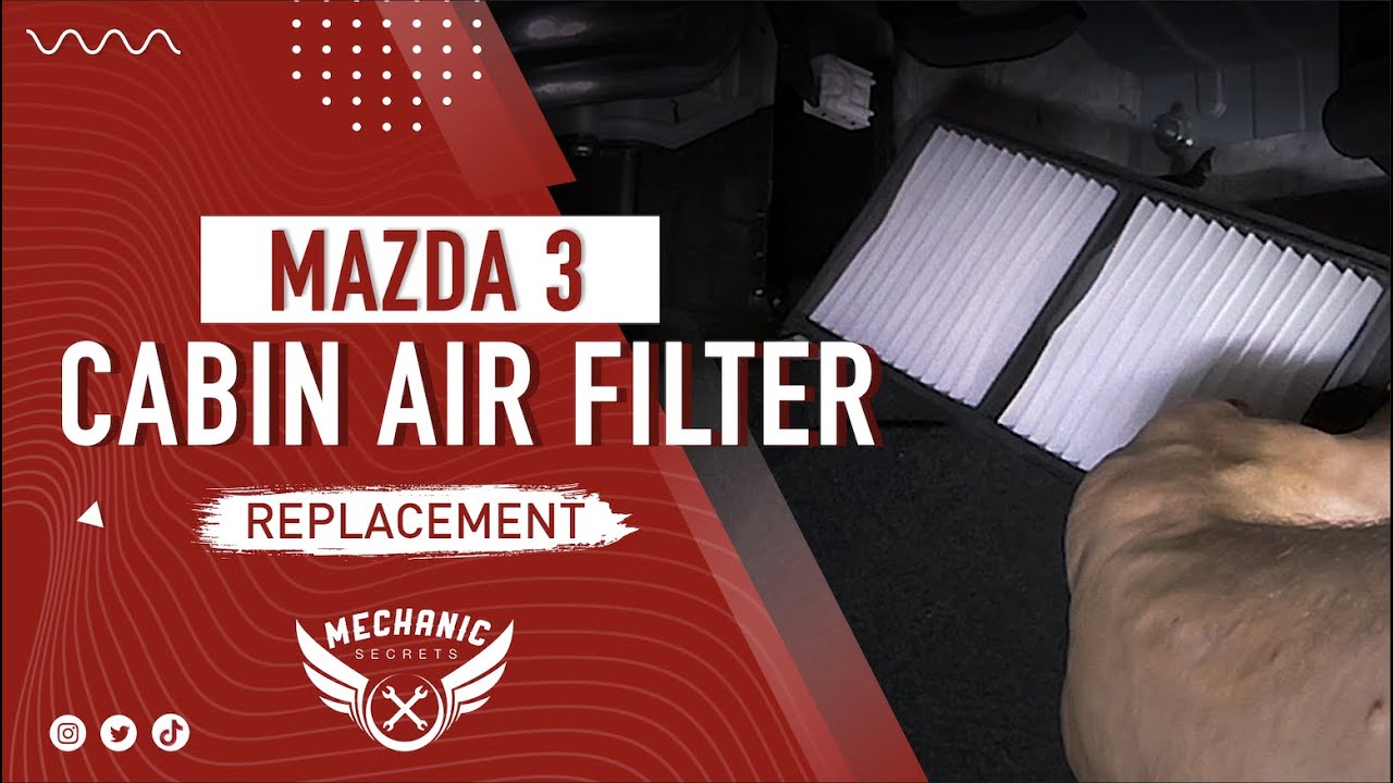 2013 Mazda 3 Cabin Air Filter Replacement - YouTube