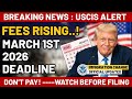 USCIS Premium Processing Fees Rising March 1, 2026 | New Rates Explained