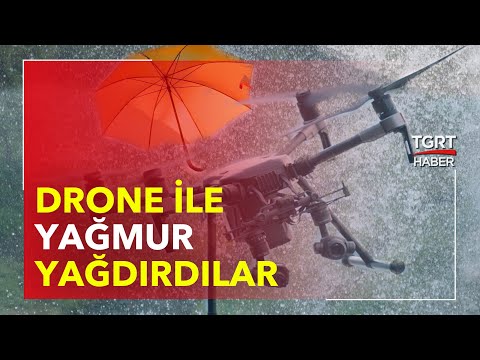 50 Derece Sıcakta Drone ile Yağmur Yağdırdılar - TGRT Haber