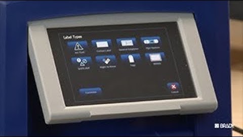 BradyPrinter S3100 | Using Label Type Apps and Layouts